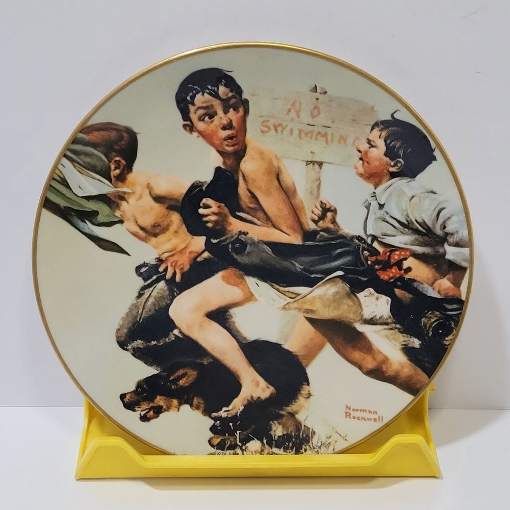 Norman Rockwell The Streaker Decorative Plate